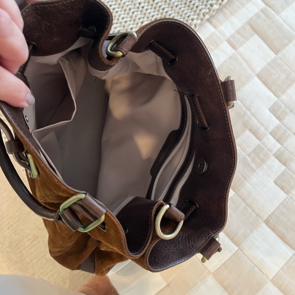 Sundance Brand Elegant Brown Suede Tote Bag - Vintage - Picture 3 of 5